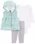 Conjunto Carter's Floco de Neve - capuz em sherpa