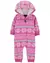 Macacão Carter’s Fleece capuz em Sherpa ISLE