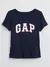 CAMISETA GAP LOGO AZUL - MENINA