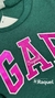 Moletom Flanelado babyGap Logo Pink Metalizado na internet