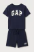 Conjunto Shorts e Camiseta Gap - Azul - comprar online