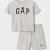 Conjunto Shorts e Camiseta Gap - Cinza - comprar online