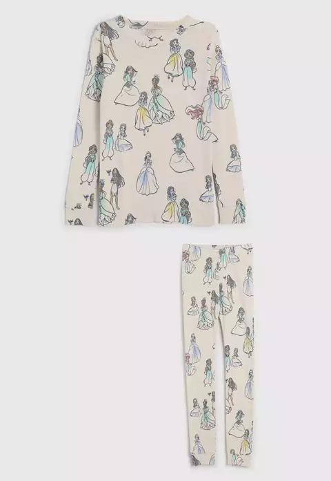 Pijama GAP Longo Princesas Bege - comprar online