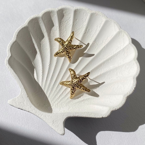 Aros Little Starfish dorados