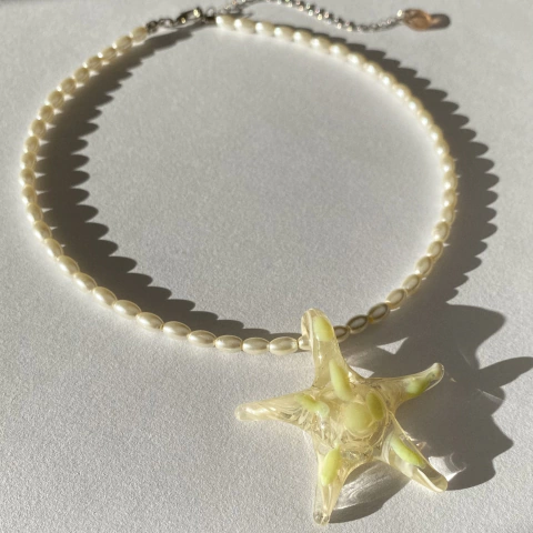 Collar Summer Girl pearl - comprar online