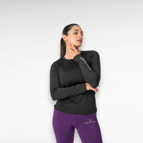 Remera Térmica Pantro Mujer Black - comprar online