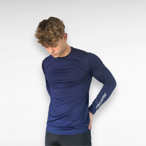 Remera Térmica Manga larga hombre AZUL - comprar online