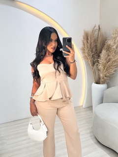 Conjunto Feminino Calça Zara + Cropped babado Stella Elegante - loja online