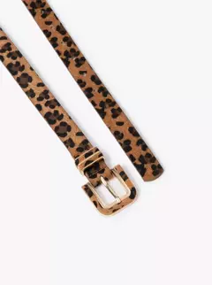 Cinto Feminino Fivela Metal Animal Print na internet
