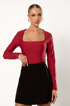 Body Feminino Poliamida Manga Longa Maitê - comprar online