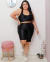 Conjunto Feminino Academia Plus Size Short Cropped - Diozzi
