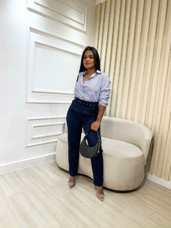Imagem do Camisa Feminina Social Listrada