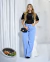 Calça Jeans Pantalona Wide Basica Lisa Pantalona Premium na internet