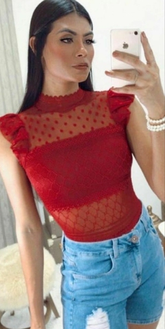 Body Feminino Tule Gola Alta Bojo - comprar online