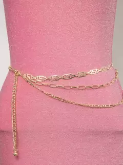 Cinto Corrente Feminino Triplo Inspired Versace - comprar online