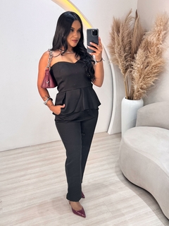 Conjunto Feminino Calça Zara + Cropped babado Stella Elegante - comprar online