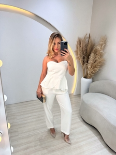 Conjunto Feminino Calça Zara + Cropped babado Stella Elegante - loja online