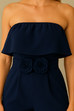Macacão Feminino Pantalona Alfaiatária Flor na internet