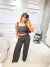 Conjunto Calça Pantalona Feminina Social + cropped Alfaiatária na internet