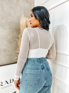 Body Feminino Manga Longa Listras Exclusivo - Diozzi | Moda Feminina, Sapatos e Acessórios.