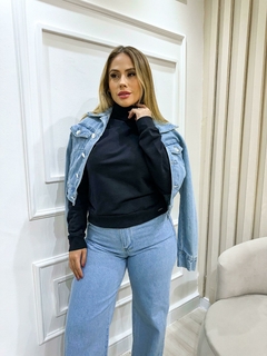 Blusa Feminina Moletom Gola Alta Inverno - comprar online