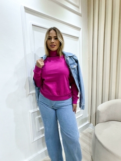 Blusa Feminina Moletom Gola Alta Inverno - loja online