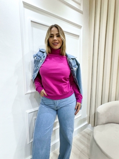 Blusa Feminina Moletom Gola Alta Inverno - loja online