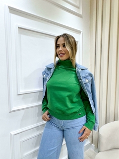 Blusa Feminina Moletom Gola Alta Inverno na internet
