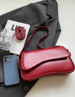 Bolsa Feminina Tranversal Baguete Minimalista Elegante na internet