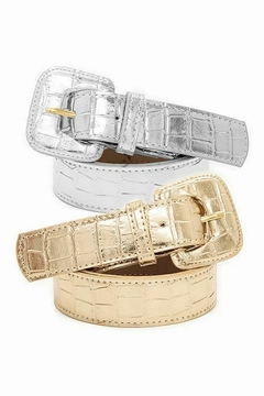 Cinto Croco Fivela Texturizado - loja online