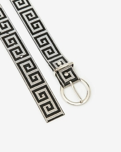 Cinto Feminino Fivela Metal Inspired Versace Strass Brilho