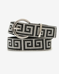 Cinto Feminino Fivela Metal Inspired Versace Strass Brilho na internet