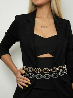 Cinto Corrente Feminino Redondo Inspired Chanel - comprar online