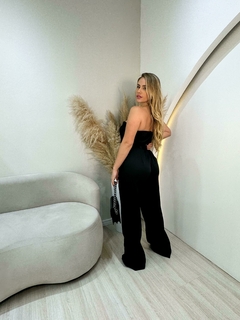 Imagem do Macacão Feminino Alfaiataria Larissa Cinto Elegante