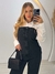Macacão Jeans Feminino Pantalona Tomara que Caia - Diozzi