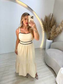 Vestido Linho Amarração Chloe Detalhes na internet