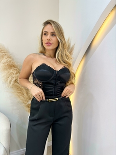 Calça Feminina Pantalona Alfaiataria Marina Cinto na internet