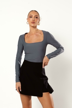 Body Feminino Poliamida Manga Longa Maitê - Diozzi | Moda Feminina, Sapatos e Acessórios.