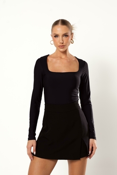 Body Feminino Poliamida Manga Longa Maitê