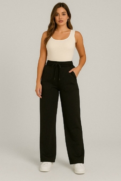 Calça Feminina Pantalona Moletom Wide Leg - loja online