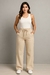 Calça Feminina Pantalona Moletom Wide Leg - Diozzi