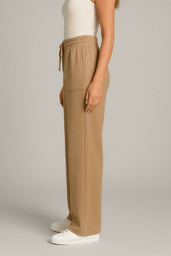 Calça Feminina Pantalona Moletom Wide Leg na internet
