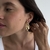 Brinco Leque Zircônia Dourado - comprar online