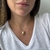 Colar Corrente Groumet com Pingente Oval Dourado