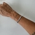 Pulseira Fio de Malha Prateada