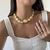 Colar Pedras Orgânicas Off White/Dourado - Bia Aloi