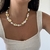 Colar Maxi Orgânico Pérola/Dourado - comprar online