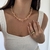 Colar Pedras Bicos Rosé/Dourado - Bia Aloi