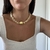 Colar Pedras Bicos Triplo Off White/Dourado - Bia Aloi
