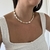 Colar Pedras Retangular Off White/Dourado - Bia Aloi